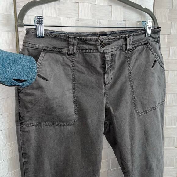 Sundance Womens Canvas Utility Cargo Pants Size 2 Straight Leg Boho Lagenlook - Picture 2 of 11